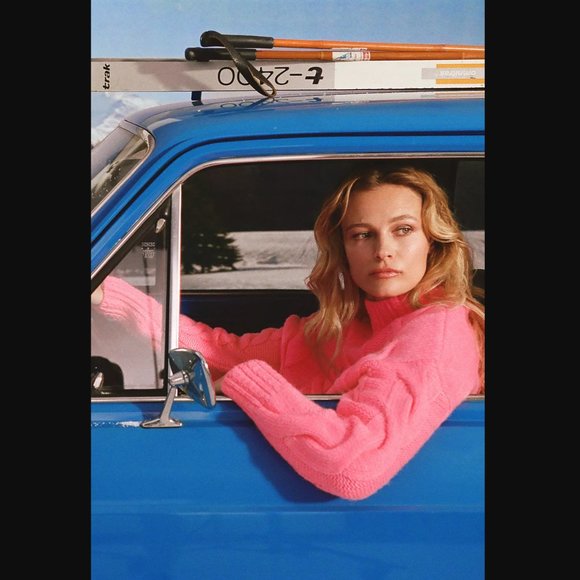 NEW Anthropologie Pink Mock Neck Cable-Knit Sweater - Various - Picture 2 of 12